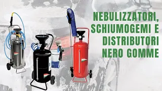 Nebulizzatori e Schiumogeni per autolavaggi e Distributore nero gomme