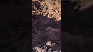 Huge Crash from Gee Atherton in Practice at redbull Rampage. Todays the big day though watch it live