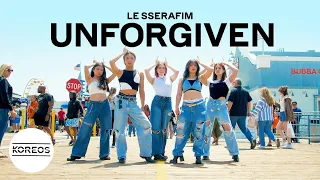 [KPOP IN PUBLIC | ONE TAKE] LE SSERAFIM (르세라핌) - UNFORGIVEN Dance Cover 댄스커버 | Koreos