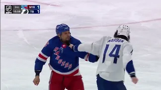 Ryan Reaves (New York Rangers) Vs Pat Maroon (Tampa Bay Lightning) 3/19/22