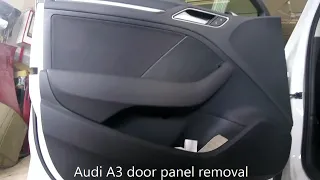 Audi A3 2012–present  door panel removal