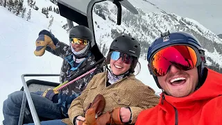 Skiing Shenanigans at the Yellowstone Club Employee Day 2023 with Famous Megan and Drew