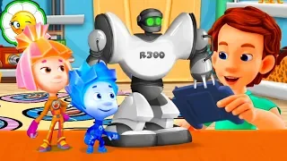 Детский уголок/Kids'Corner #49 Робот! С Днём Рождения, Дим Димыч! Новая ФиксиКнижка с мини-играми!
