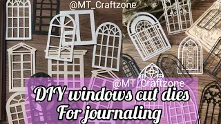 DIY how to make window cutting dies for journaling at home #journalingsupplies #journaling