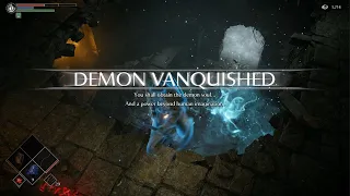 Demon's Souls Killing Adjudicator In Online Summon Blue Phantom