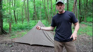 Create a Fully Enclosed Tipi with a Tarp! Survival Shelter, Easy Tarp Tipi