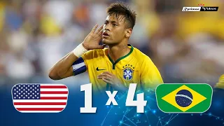 USA 1 x 4 Brasil (Neymar's show) ● 2015 Friendly Extended Goals & Highlights HD