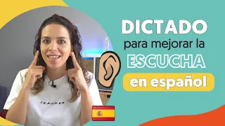 👂 DICTATION to improve your SPANISH LISTENING skills || Learn Spanish