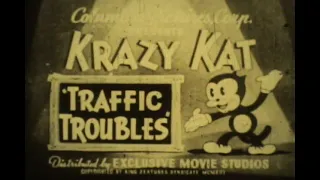1930s, KRAZY KAT in TRAFFIC TROUBLES Exclusive Movie Studios
