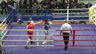 Aleqsandre Dokvadze GEO VS  Henrik Sargsyan ARM -BOXING FINAL14 april 2017 (91kg)- RED WP 3:2.