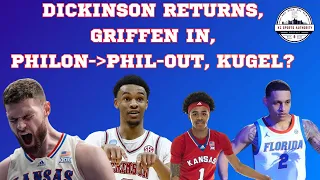 KU BBALL Roster Update: Dickinson Returns, Griffen in, Philon out, Kugel Gone?