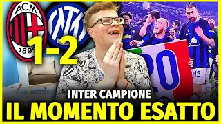 Il MOMENTO ESATTO in LIVE in cui l'INTER è diventata CAMPIONE D’ITALIA!! 🏆 MILAN-INTER 1-2