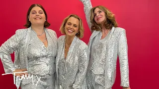 Friday Tripleting: Head-To-Toe Sequins With Mia Freedman | Fashion Haul | Trinny