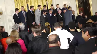 President Obama Takes a Picture with San Antonio Spurs at the White House
