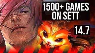 SETT vs GNAR (TOP) | 1500+ games, 4/1/2, Rank 12 Sett | BR Grandmaster | 14.7