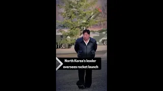 North Korea’s leader oversees rocket launch