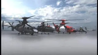 Sikorsky - S-97 Raider X2 Technology Family Of Helicopters SAR & Combat Simulation [360p]