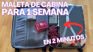 ✅¿COMO hacer la MALETA en DOS MINUTOS?