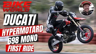 New Ducati Hypermotard 698 Mono | First launch Ride On Track