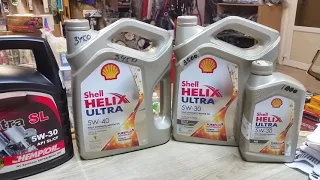 Чем плохое Моторное масло SHELL Helix Ultra 5W-30-5W-40 и отбивает все желание его заливать