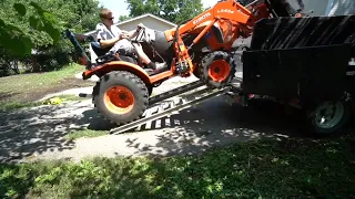 Kubota B2601 on a 6x12 PJ dump trailer - Will it fit?