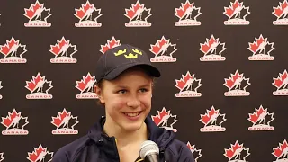 Ivar Stenberg post bronze medal game vs. Czechia