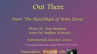 "Out There" Reconstructed karaoke [key-down] (The Hunchback of Notre Dame) / Finale with Garritan
