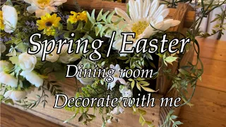 2024 Spring Decorate with me/ Easter/ Dining Room Decor