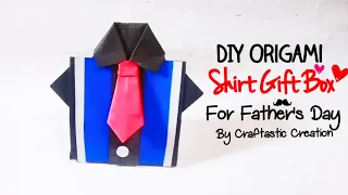 Origami Shirt Gift Bag For Father's Day | How To Make Origami Shirt Gift Box | Father's Day Origami