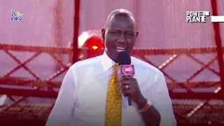 President Ruto addresses attendees of Global Citizen Festival in France