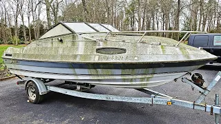 Junky Boat Sitting For Years Will It Run? RAVEN 195 - NNKH