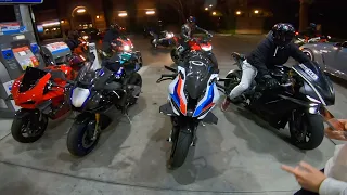 Superbikes Night Ride with Supercars