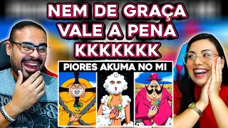 REACT ULTRA NERD | As PIORES Frutas do Diabo em One Piece!