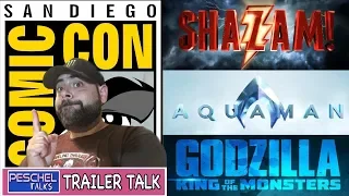 Aquaman, Shazam & Godzilla - Trailer Review (SDCC Special)