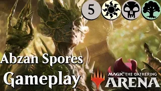 MTG Arena Beta | Abzan Saprolings DeckTech (kinda) & Gameplay Ep. 5 [Best Colors]