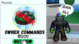 ROBLOX NATURAL DISASTERS SOLD *OWNER* COMMANDS (read desc)