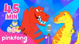 Tyrannosaurus Rex dan-lain-lain | Kumpulan | Lagu Anak Bahasa Indonesia | Pinkfong dan Baby Shark