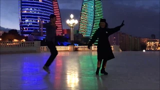 Чеченская лезгинка в Баку Красавица супер танцует 2018 ALISHKA ELVIN Чеченская песня Кавказ