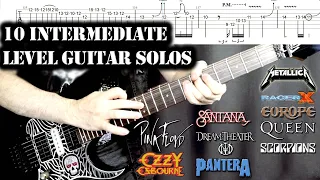 10 Intermediate Guitar Solos To Improve Your Playing | Guitar Lesson Tab