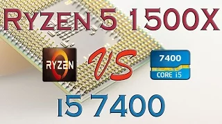 RYZEN 5 1500X vs i5 7400 - BENCHMARKS / GAMING TESTS REVIEW AND COMPARISON / Ryzen vs Kaby Lake