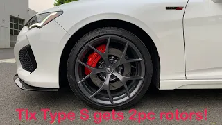 Tlx Type S RB Performance Brakes 2 piece lightweight rotor upgrade