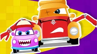 Super Car Royce in we are the monster trucks with baby a children's vehicle song by Kids Channel
