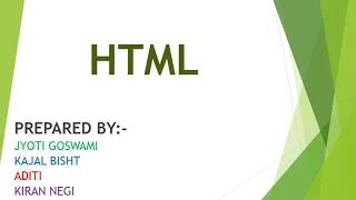 Presentation On HTML || KNOWLEDGE FACTORY