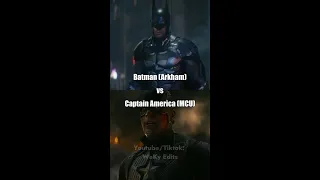 Arkham Batman vs Captain America (MCU) #marvel #dc #batman