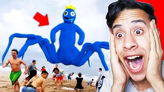 أسوأ تطور في لعبة اصدقاء القوس قزح في الحياة الحقيقية (الرجل الازرق العنكبوت) !!🔥😱