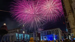 Festa di Sant'Agata 2024 Catania "A Sira do Tri" Tradizionale Spettacolo Pirotecnico.