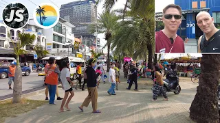 Pattaya Beach Road w/ @TravelFun69  | Thailand Walk