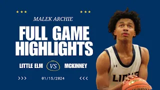 Scoring Clinic: Malek Archie Drops 30+ PTS vs Little Elm HS | #Basketball Highlight