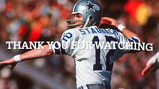 ROGER STAUBACH FIRST, LONGEST & LAST NFL TOUCHDOWNS (DALLAS COWBOYS 1969-1979) (NAVY)