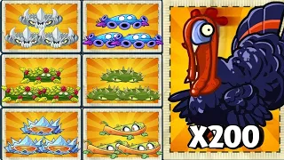 200 gà điên đấu hết plant max damage - PVZ2 MK